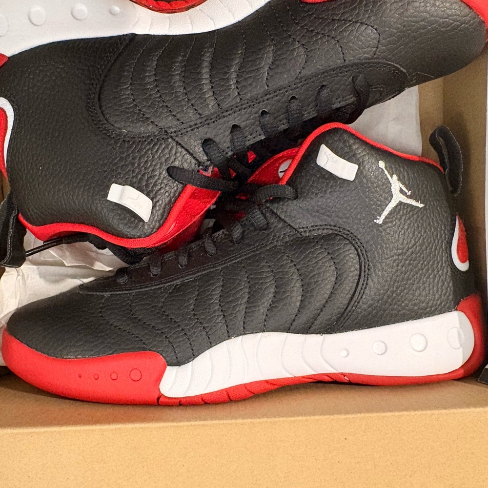 Jordan Men’s Black/Red Basketball Sneakers